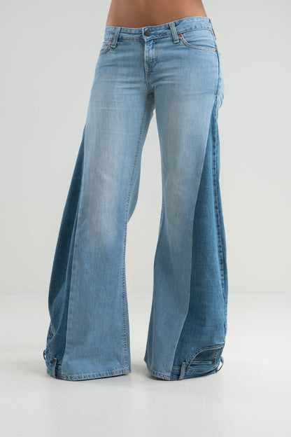DENIM DUO WIDE LIGHT BLUE
