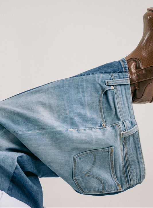 DENIM DUO WIDE LIGHT BLUE