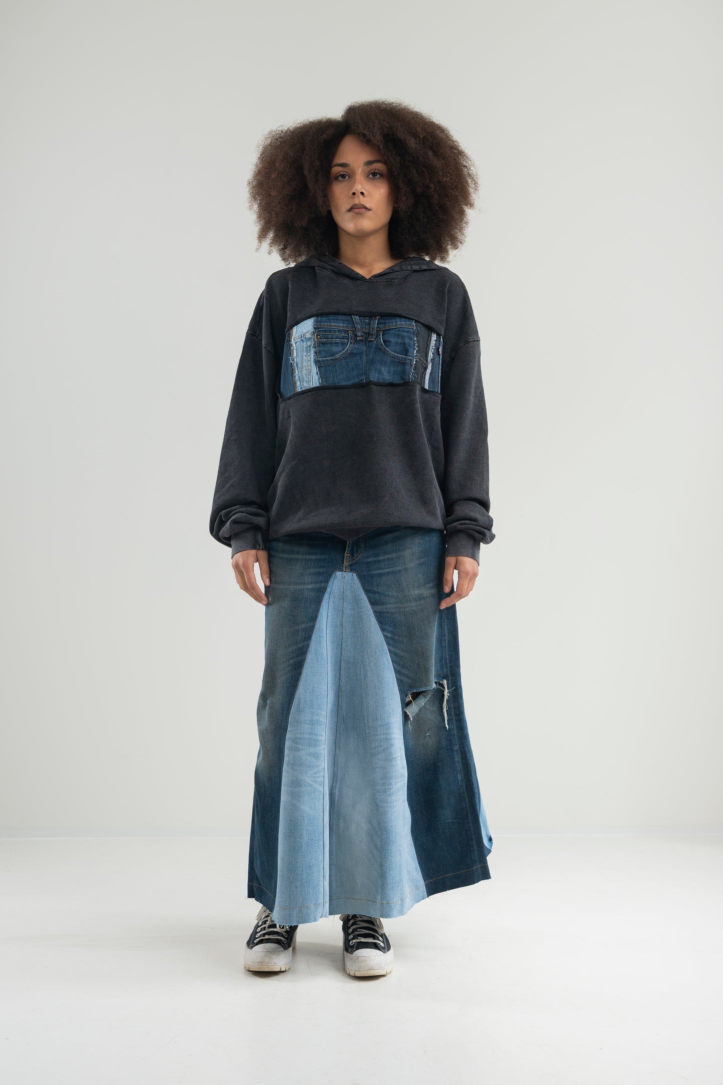 JEANS ILLUSION SKIRT