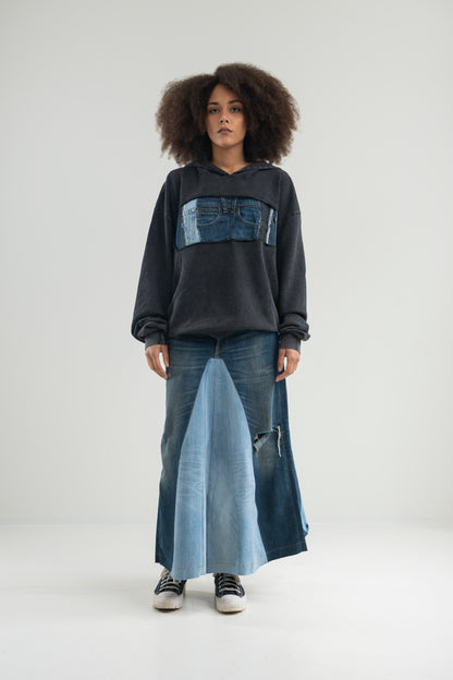 JEANS ILLUSION SKIRT