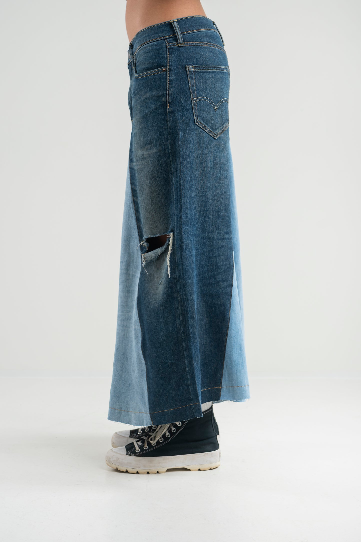 JEANS ILLUSION SKIRT