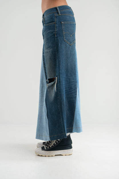 JEANS ILLUSION SKIRT