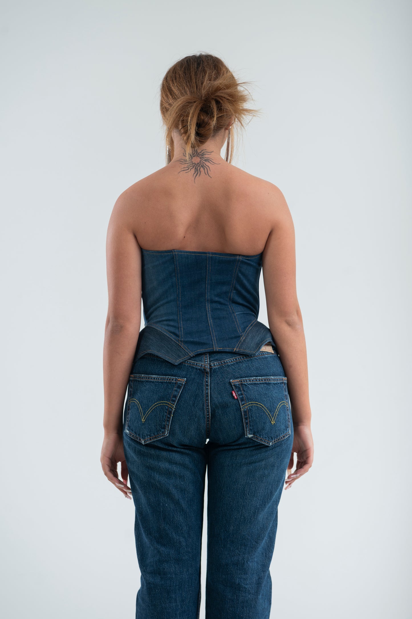 CORSETTO DENIM SCULPTURE