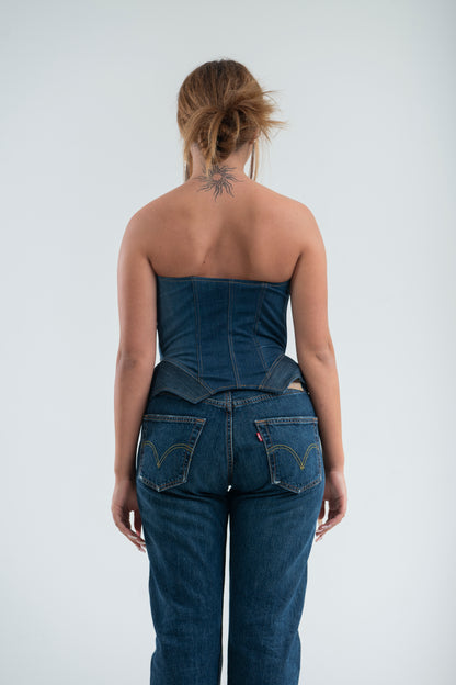 CORSETTO DENIM SCULPTURE