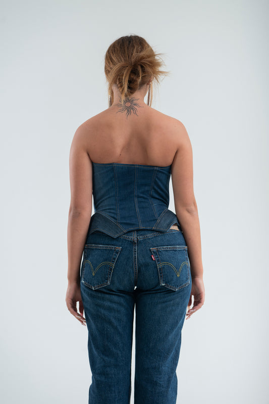 CORSETTO DENIM SCULPTURE